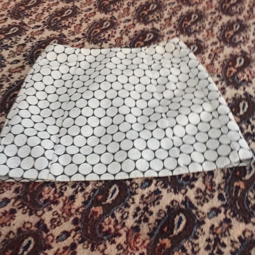 J.CREW mini skirt circle print Great condition